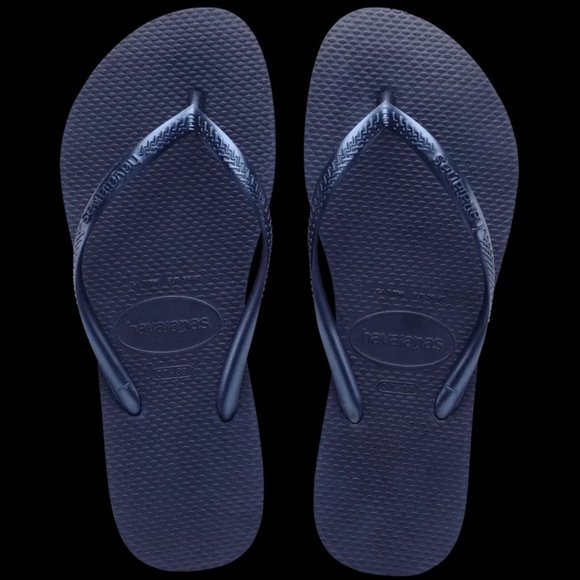 New Slim Flip Flop Classic Style Havaianas Size 7/8 W - Picture 4 of 6